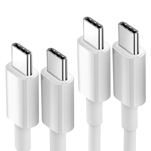 Naneno USB C ל- USB C כבל, 60W [2-חבילה 6.6ft] PD 5A טעינה מהירה ומטען טלפון העברת נתונים תואם למכשירים ניידים וטאבלטים